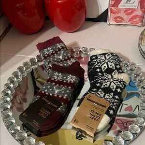 Field & Stream Cozy Cabin Socks in Black and White